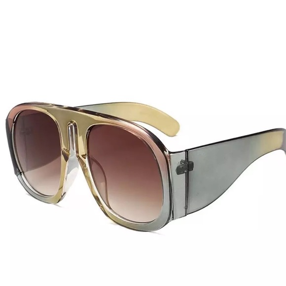 Unisex Sunglasses Women Men Oversize Shades - Picture 2 of 6